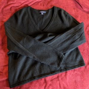 100% Cashmere Sweater, Land’s End, Black